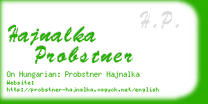 hajnalka probstner business card